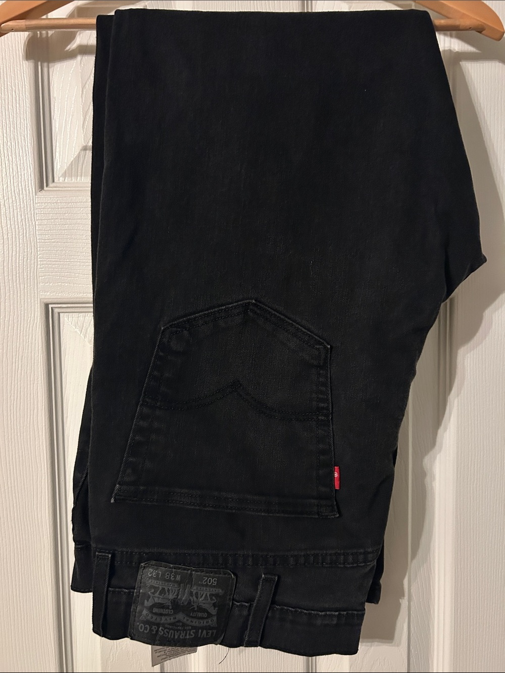 Levi's 502 Black Men’s Straight Jeans 38/32